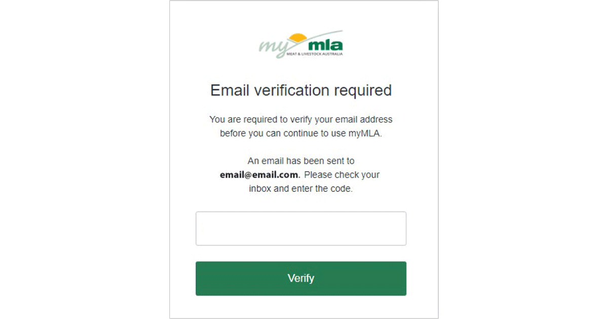 How to verify an existing myMLA Account