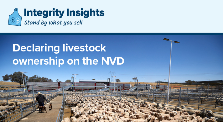 Declaring livestock ownership on the NVD
