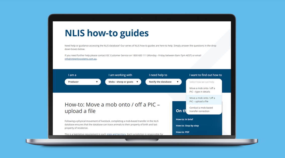 Need help with NLIS?