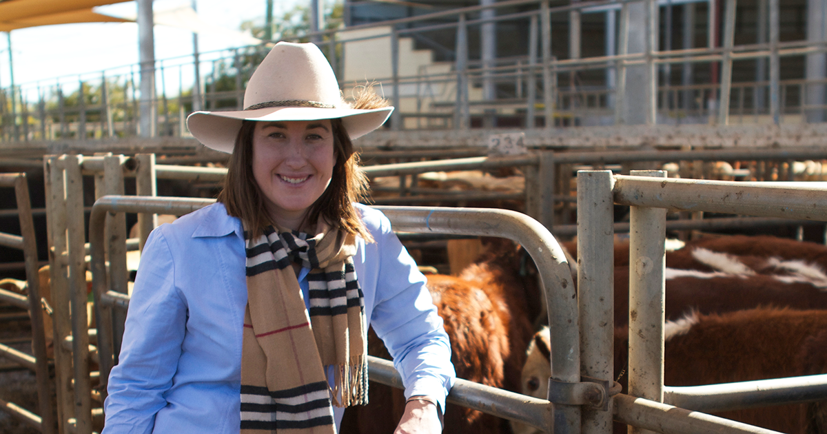 Wagga Wagga-based producer and Strategic Operations – Livestock for Teys Australia, Kitty Sheridan