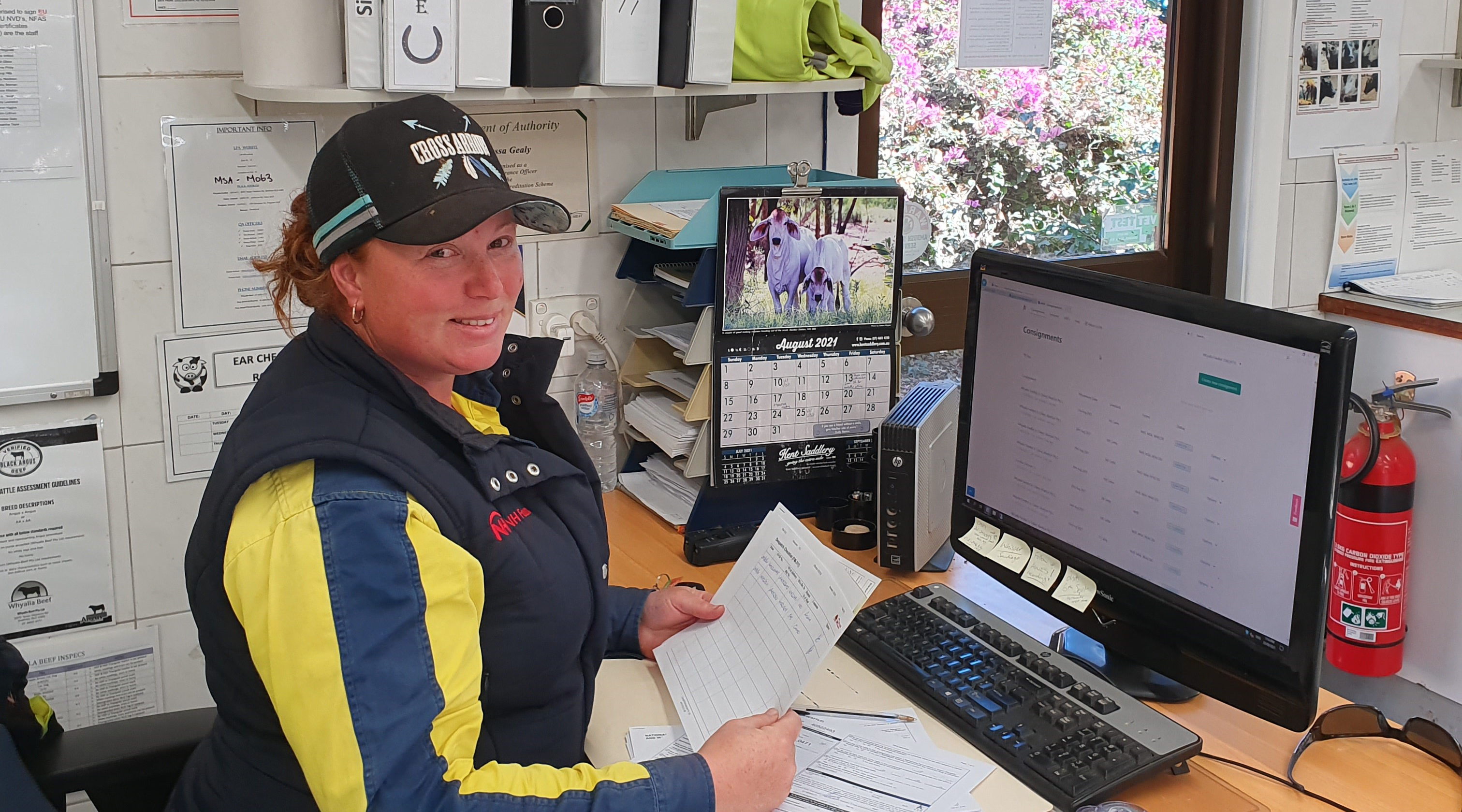 Image of Tess Gealy at her desk