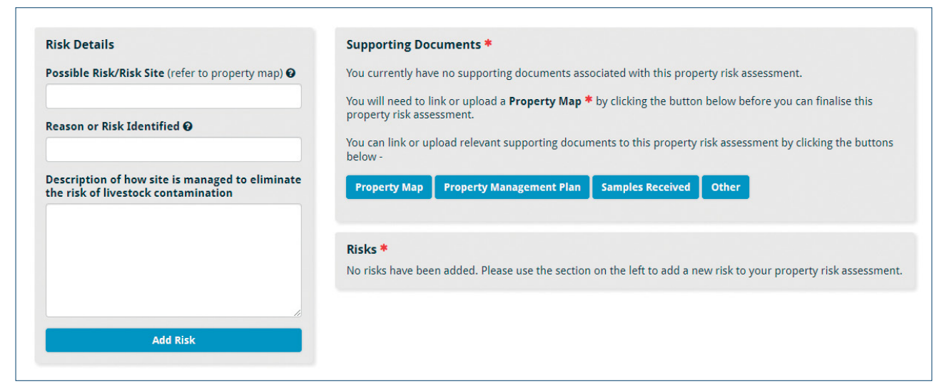 Property risk assessment