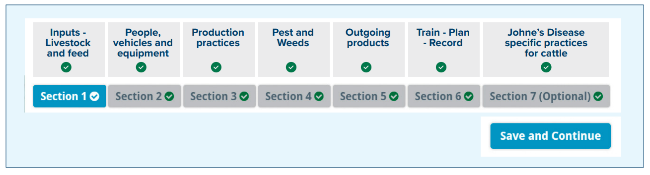 Biosecurity plan steps