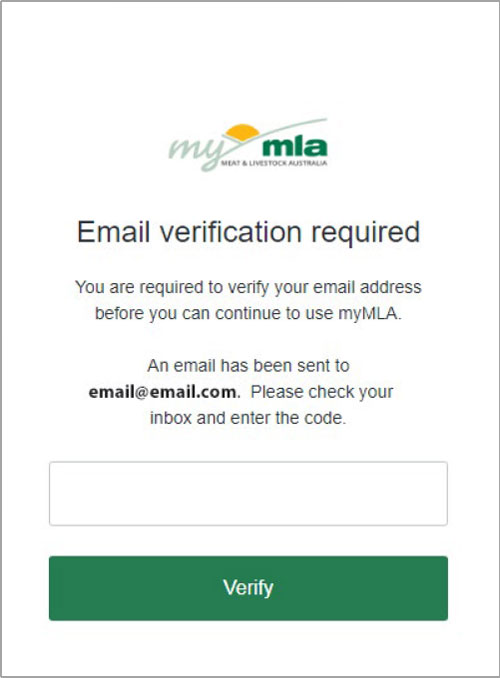 Sign up to myMLA - step 4