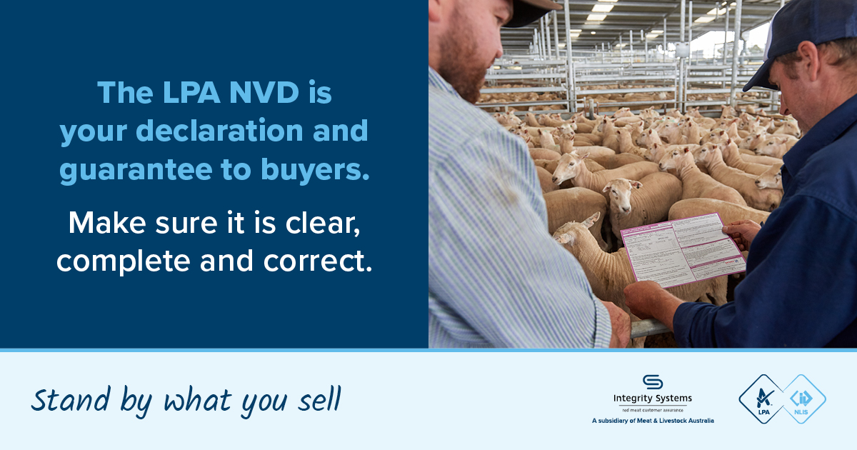 Social media tile for Facebook with text: The LPA NVD is your declaration and guarantee to buyers. Make sure it is clear, complete and correct