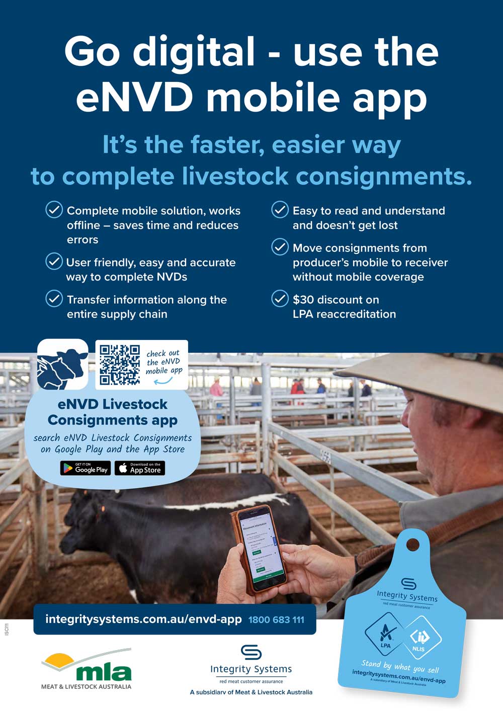 Go digital - use the eNVD mobile app - Indoor poster