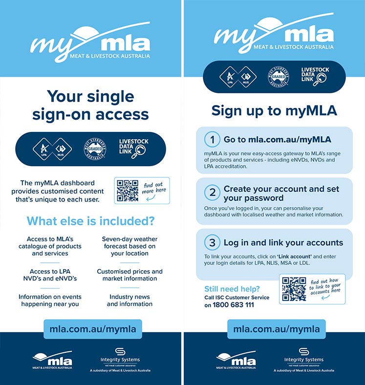 Example of myMLA brochure